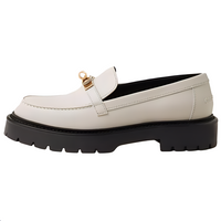 HERMES Icone Loafers Women's White
