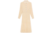 CELINE Long Sleeved Dresses Women's Vanilla