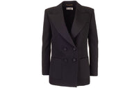 SAINT LAURENT Business Suits Coats Women's Black