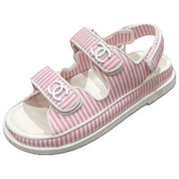 CHANEL Beach Sandals Women's Pink White