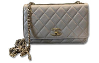 CHANEL Trendy CcWOC Lambskin Wallets Shoulder Bag Crossbody Bag Women's Gray