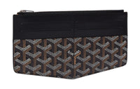 GOYARD Insert Louise Canvas With Leather Wallet Unisex Black