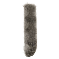 SAINT LAURENT Acrylic Acrylic Knit Scarves Women's Gray
