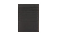 PRADA Leather Card Holder Men's Black