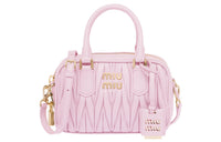 MIU MIU Leather Handbag Shoulder Bag Crossbody Bag Regular Women's Pink