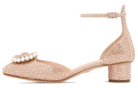 DIOR Chunky Heel High Heels 3.5cm Women's Pink
