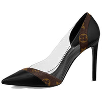 LOUIS VUITTON Call Back Slim Heel High Heels 10.5cm Women's Black