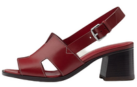 HERMES Elbe Strap Sandals Women's Red