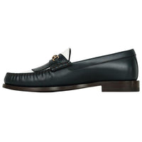 CELINE Luco Triope Loafers Men's Dark Green