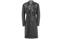 PRADA Coats Men Silver Gray