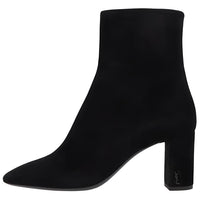 SAINT LAURENT LOU Ankle Boots 7cm Women's Black