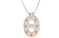 HERMES Calfskin Rose Gold-Plated Necklaces Women's White