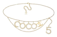 CHANEL Pearl Necklaces Women's Gold
