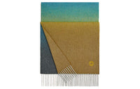 HERMES Knit Scarves Men's Blue Yellow