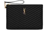SAINT LAURENT Cassandre Matelassé Quilted Tablet Pouch