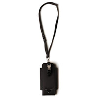 PRADA Leather Cell Phone Pouch Women's Black