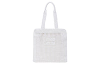MIU MIU Fabric Tote Bag Shopping Bag Handbag Women's White