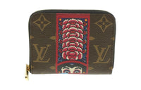 LOUIS VUITTON Zippy Canvas Wallet Women's Brown