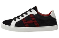 HERMES Avantage Low-Top Stylish Skateboarding Shoes Men's Black