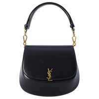 SAINT LAURENT Nolan Calfskin Handbag, Shoulder Bag Women's Black