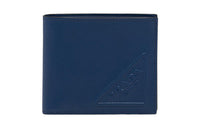 PRADA Saffiano Leather Wallet Men's Blue