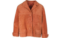 PRADA Leather Jackets Women's Brown