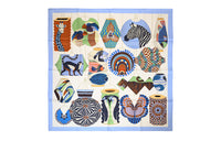 HERMES Silk Scarves Women's White