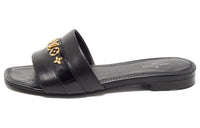 LOUIS VUITTON Revival Slide Slippers Women's Black