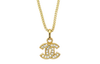 CHANEL Pre-Owned 1982 CC-pendant Chain Necklace