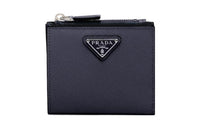 PRADA Saffiano Leather Wallet Small Size Men's Marine Blue
