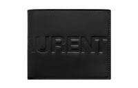 SAINT LAURENT East/West Calfskin Wallet Men's Black