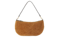 Loro Piana Shearling Handbag Shoulder Bag Women's Latte Brown PinYuan Tree Rainforest