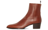 CELINE Ankle Boots 5cm Women's Brown