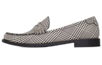 SAINT LAURENT Checked Slip-on Loafers