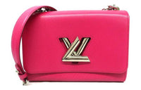 LOUIS VUITTON Twist Epi Leather Shoulder Bag Crossbody Bag Medium Size Women's Rose Red
