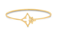 LOUIS VUITTON Metal Bangles Unisex Gold