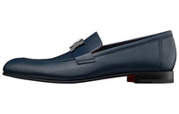 HERMES Loafers Casual Shoes Men's Blue