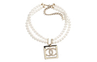 CHANEL Necklaces Women's Gold