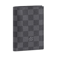 LOUIS VUITTON Passport Cover Damier Graphite Black/Gray