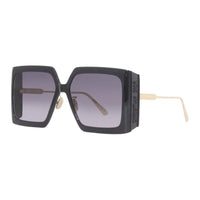 DIOR Acetate Square Sunglasses Women's Black