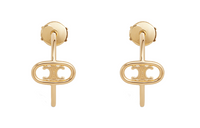 CELINE Maillon Triomphe Hoops In Yellow Gold