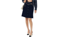 CHANEL 24 New Spring And Summer Arrivals Casual Short Skirts Women's Marine Blue