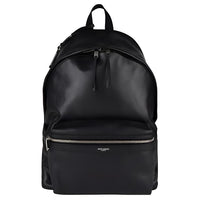 SAINT LAURENT Genuine Leather Backpack Regular Men's Black