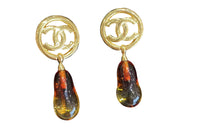 CHANEL Earrings Women's Gold