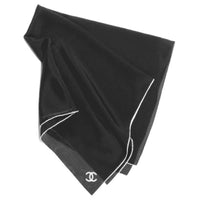 CHANEL Silk Headwraps Women's Black