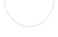 DIOR 18K Gold Diamonds Necklaces Unisex Silver