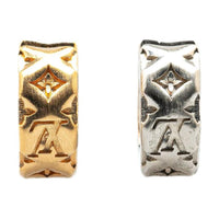 LOUIS VUITTON 2022 Plated And Silver Boucle Doreille Cuff Earrings Costume Earrings