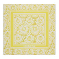 DIOR Mulberry Silk Silk Scarves Women's Yellow