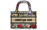 DIOR BookTote Canvas Canvas Bag Tote Bag Shopping Bag Handbag Mini Women's Multicolor