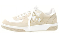 CHANEL 24S Low Top Skateboard Shoes Women's Beige
